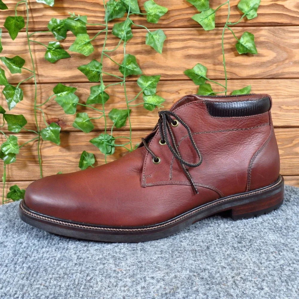 Johnston & Murphy 1850 Mens Chukka Boots Size 9.5 Dress Brown Leather 27-1263